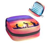 Borsa portaoggetti per assorbenti igienici, sfondo fuochi d'artificio per il primo periodo, borsa per ragazze e donne, borsa per coppette mestruali femminili sacchetti per tamponi mestruali Holde,