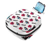 Borsa portaoggetti per assorbenti igienici, tasca per gli occhi femminili, per la bocca degli occhi, per le mestruazioni, per riporre assorbenti, per donne, scuola, ufficio