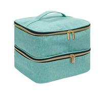 Borsa portaoggetti per attrezzi per unghie - Kit organizer per smalti per unghie, organizzatore per forniture per manicure | Custodia portatile per smalti per unghie con scomparti imbottiti, grande bo