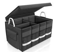 Borsa Portaoggetti per Bagagliaio per Ferrari 296/12Cilindri/Amalfi/Daytona SP3/F80/Purosangue/Roma/SF90, Scatola Portaoggetti Pieghevole per Auto di Grande capacità,Black