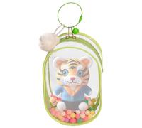 Borsa portaoggetti per bambole, piccola borsa per riporre le figure, borsa da trasporto multifunzionale con materiale protettivo spesso, accessorio per l'organizzazione dei giocattoli per viaggi