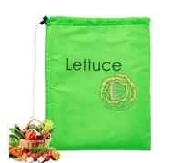 Borsa portaoggetti per banane, per frutta e verdura, riutilizzabile, con design con coulisse, resistente, previene gli odori di frutta e verdura, Verde, Refer to , Unisex