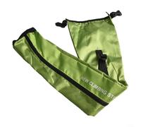 Borsa portaoggetti per bastoncini da trekking e trekking, impermeabile, in tessuto Oxford, con cinghia regolabile, protezione inferiore, attrezzatura da viaggio all'aperto (verde)