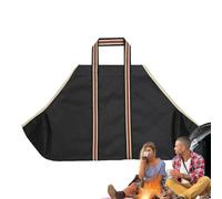 Borsa portaoggetti per bauli di riscaldamento - Tote per tronchi da 28,3 x 17,7 pollici, supporto per fusto impermeabile, supporto a maniglia solida, trasporto in legno robusto | trasporto interno ed