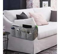 Borsa Portaoggetti per Braccioli del Divano, Organizer per Braccioli del Divano Impermeabile e Durevole di Grande capacità per la Casa (GREY)