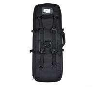 Borsa portaoggetti per canna da pesca, materiale Oxford 600D, porta carte di credito, imbottitura spessa, cinghia pettorale regolabile, cinghie per il trasporto a mano, nero, 0,85 m, 1 m, 1,2 m, per