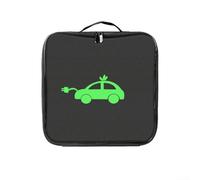 Borsa portaoggetti per cavi di ricarica per auto, con ampi scomparti per caricabatterie per veicoli elettrici e borsa portatile per la gestione dei cavi (quadrata)