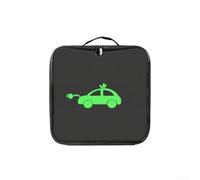 Borsa portaoggetti per cavi di ricarica per veicoli, tre tipi di sospensioni in tessuto Oxford impermeabile con cinghie posteriori per organizer elettrico automatico (quadrato)