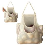 Borsa portaoggetti per cipolle - Borsa portaoggetti in rete per cipolle - Sacco per verdure in tessuto non tessuto | Materiale traspirante e durevole | Organizer multiuso per prodotti da cucina con