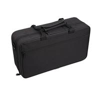 Borsa Portaoggetti per Clarinetto Nero Borsa in Tessuto Oxford Imbottita in Schiuma con Cinturino per Clarinetto Borsa Portaoggetti Morbida Addensata 35,5 X 21 X 11 Cm