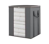 Borsa portaoggetti per coperte - Organizer per coperte con capacità | Contenitore di stoccaggio del cuscino del piumino in tessuto non tessuto con manico rinforzato per armadio camera da