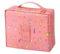 Borsa portaoggetti per cosmetici Set di cubi per imballaggio cosmetico grande Borsa da viaggio multicolore (Arancione Maneki-neko)