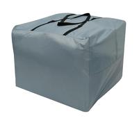 Borsa portaoggetti per cuscini da giardino, con cerniera e manici, 210 denari, resistente, impermeabile, quadrata, borsa per il trasporto, per mobili da patio, sedie, divani, cuscini, 81 x 81 x 61 cm
