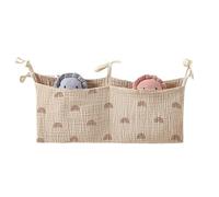 Borsa Portaoggetti Per Il Comodino Del Bambino - Custodia Organizer Per Pannolini Per Lettino, Scomparto Per Appendere Il Comodino, Contenitore Compatto In Tessuto Con Dispositivi Di Fissaggio Sicuri
