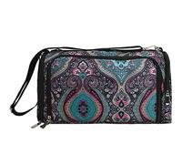 Borsa portaoggetti per lana all'uncinetto, affidabile organizer per filati all'uncinetto, comoda per riporre ferri da maglia e uncinetto, borsa rotonda per riporre i filati per vestiti, tessiture,