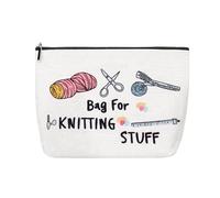 Borsa portaoggetti per lavoro a maglia, per donne e ragazze, borsa organizer per filati per uncinetto borsa per uncinetto per amanti dell'uncinetto accessori per maglieria, borsa regalo per amanti del