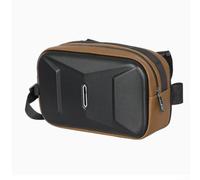 Borsa portaoggetti per manubrio della bicicletta, con protezione a guscio e spazio da 3 litri per attrezzi e snack in montagna o su strada (marrone)
