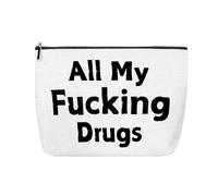 Borsa portaoggetti per medicinali, per donne e ragazze, in tela, organizer per medicinali, da viaggio, per tutte le mie medicine, Med3