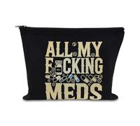 Borsa portaoggetti per medicinali, per donne e ragazze, in tela, organizer per medicinali, da viaggio, per tutte le mie medicine, Med8