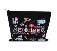 Borsa portaoggetti per medicinali, per donne e ragazze, in tela, organizer per medicinali, da viaggio, per tutte le mie medicine, Med9