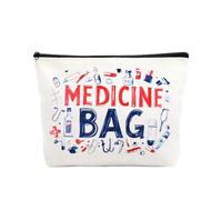 Borsa portaoggetti per medicinali, per donne e ragazze, in tela, organizer per medicinali, da viaggio, per tutte le mie medicine, Med2