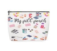 Borsa portaoggetti per medicinali, per donne e ragazze, in tela, organizer per medicinali, da viaggio, per tutte le mie medicine, Med4