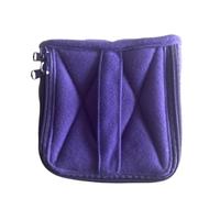 Borsa portaoggetti per oli essenziali 16 bottiglie di olio essenziale, diffusore profumo, scatola in morbido velluto con maniglia, organizer for, borsa for smalto(Purple)