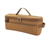 Borsa portaoggetti per pali da campeggio, per organizzare picchetti, corde e strumenti, perfetta per avventure all'aria aperta (giallo)