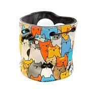 Borsa portaoggetti per palline da golf - la custodia contiene 12 a 18 palline | organizer compatto da tee con regolabile | 5,91 x 5,12 pollici | PU impermeabile + peluche all'instabile di Go