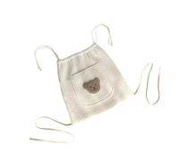 Borsa portaoggetti per passeggino con orsetto ricamato, organizer da comodino per giocattoli, pannolini, bottiglia d'acqua, passeggini, accessori per passeggini da appendere