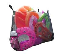Borsa portaoggetti per piscina, borsa a rete per riporre giocattoli e giocattoli da piscina, organizer pieghevole da appendere per piscine, grande supporto per palline gonfiabili, borsa a rete