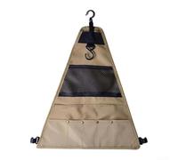 Borsa portaoggetti per posate da picnic, organizer portatile per stoviglie, borsa da appendere, per campeggio, barbecue, set di utensili da cucina (triangolo a S)