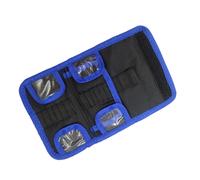 Borsa portaoggetti per punte da trapano in tessuto Oxford con cerniera organizer