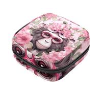 Borsa portaoggetti per sanitari, supporto per assorbenti infermieristici, borse mestruali con cerniera, scimmia rosa, orangutan-21, organizer per tamponi mestruali femminili