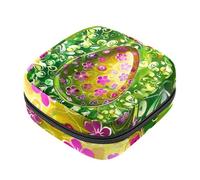 Borsa portaoggetti per sanitari, supporto per assorbenti per allattamento, borse mestruali con cerniera, uova di Pasqua felici, fiori, organizer per tamponi mestruali femminili