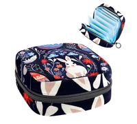 Borsa portaoggetti per sanitari, supporto per assorbenti per allattamento, borse mestruali con cerniera Happy Easter Egg Bunny-2100 organizer per assorbenti mestruali femminili