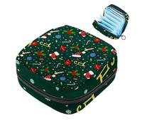 Borsa portaoggetti per sanitari, supporto per assorbenti per allattamento, borse mestruali con cerniera, elementi di buon Natale, organizer per tamponi mestruali femminili