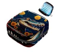 Borsa portaoggetti per sanitari, supporto per assorbenti per allattamento, con cerniera, borse mestruali con coccodrillo, stella, girasole, 2100, organizer per tamponi mestruali femminili