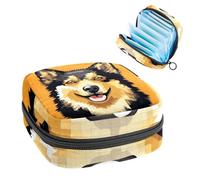 Borsa portaoggetti per sanitari, supporto per assorbenti per allattamento, con cerniera, per mestruazioni con cane, modello 2100, organizer per tamponi mestruali femminili
