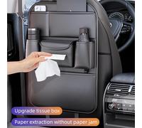 Borsa portaoggetti per schienale per seggiolino auto tutto in uno Borsa da appendere per organizer automatico a 5 tasche aggiornata con portabicchieri in tessuto Anti kick pad