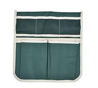 Borsa portaoggetti per sgabello da giardino, resistente, in tessuto Oxford, con 4 grandi tasche, per carrello da giardinaggio, porta attrezzi laterale, leggero e portatile, 30,6 x