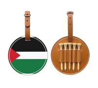 Borsa portaoggetti per tee da golf con bandiera dello Stato della Palestina, borsa multifunzionale per tee da golf, borsa da uomo, materiale durevole in poliuretano