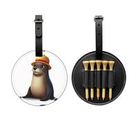 Borsa portaoggetti per tee da golf con castoro con cappello, facile da trasportare e più efficiente nel giocare a golf