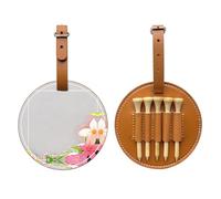 Borsa portaoggetti per tee da golf con fiori di Cinchona, facile da trasportare e più efficiente nel giocare a golf