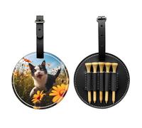 Borsa portaoggetti per tee da golf con gatto che corre - facile da trasportare e più efficiente nel giocare a golf