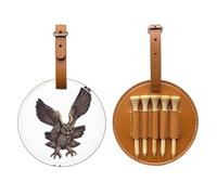 Borsa portaoggetti per tee da golf con gufo volante, facile da trasportare e più efficiente nel giocare a golf