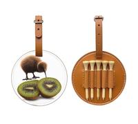 Borsa portaoggetti per tee da golf Rhino Brown con un corno, facile da trasportare e più efficiente nel giocare a golf