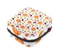 Borsa portaoggetti per tovaglioli igienici, borsa colorata con scarabocchio, rana, pesce, libellula, blu, borsa per il primo ciclo mestruale, per ragazze e donne, sacchetto per coppetta mestruale