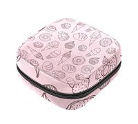Borsa portaoggetti per tovaglioli igienici, dessert, gelati, ciambelle, torte, tamponi con cerniera, borsa per mestruazioni femminili per ragazze adolescenti