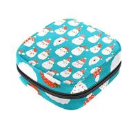 Borsa portaoggetti per tovaglioli igienici, motivo gelato, per il primo periodo, per ragazze e donne, per coppette mestruali femminili, Multicolore 7, 4.7x6.6x6.6 in/12x17x17 cm